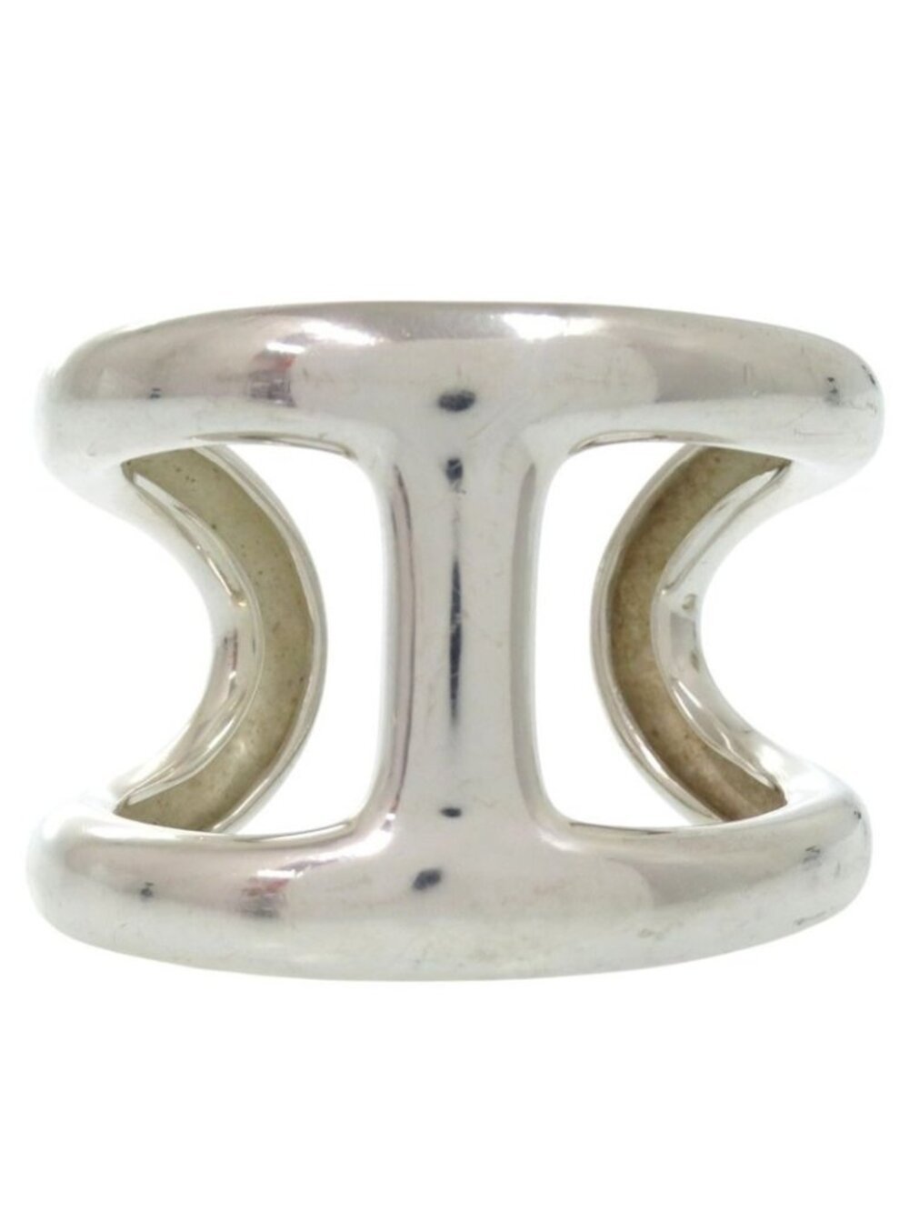 Hermes Osmose Bracelet Cuff Bangle SV 925 Silver 0181